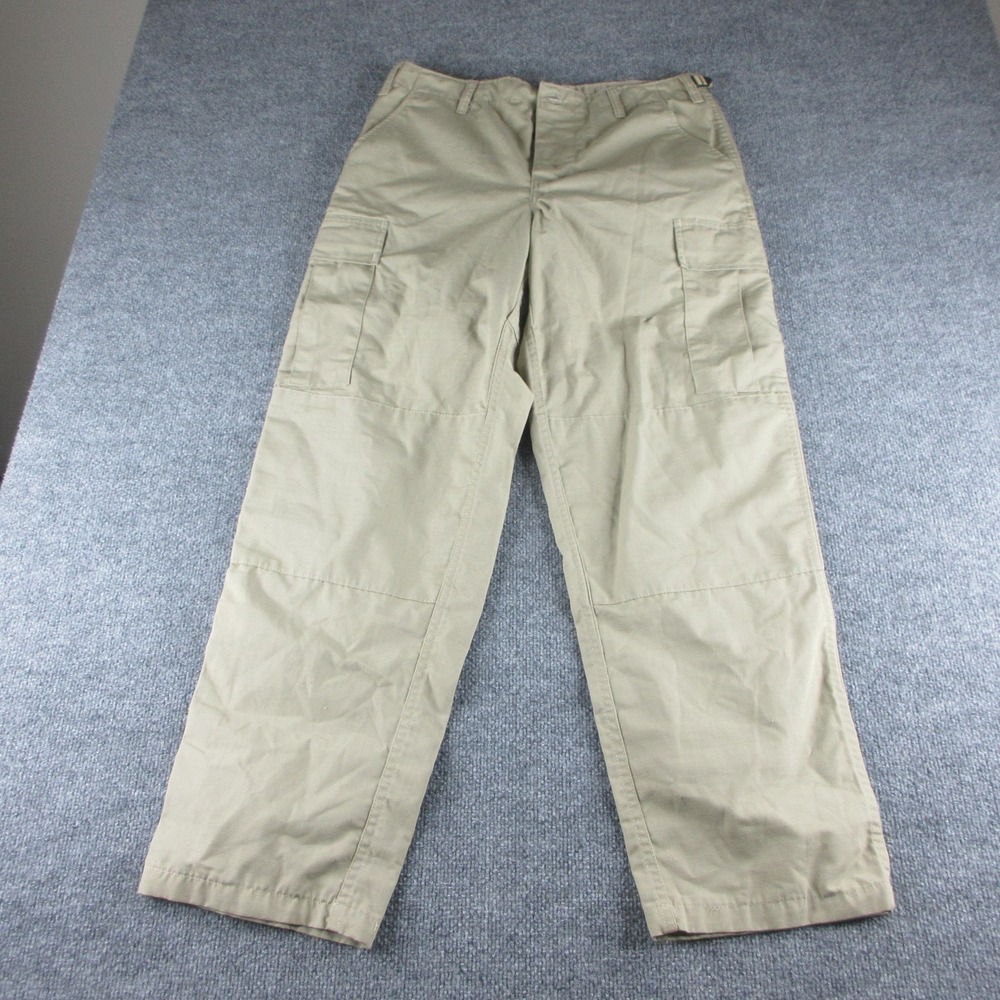 TRU-SPEC Cargo Pants Mens Medium Regular Beige Canvas Tactical Workwear Pockets